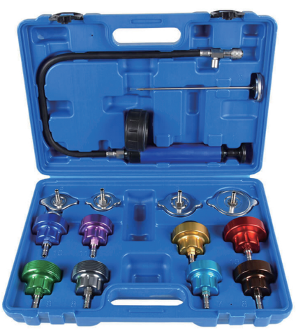 Radiator Pressure and Cooling System Tester /Refilling System inluded /14 pcs