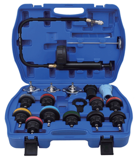 Radiator Pressure and Cooling System Tester /Refilling System inluded /18 pcs